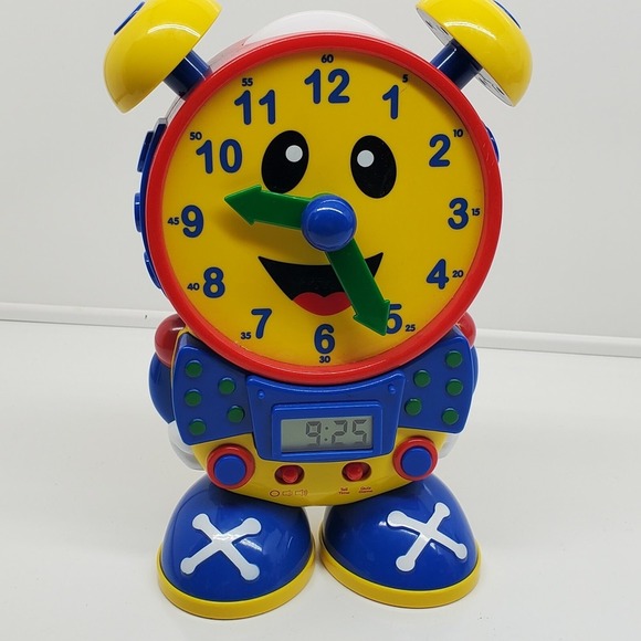 Learning Journey Telly The Teaching Time Clock Primary Colors tested/working - Picture 1 of 6